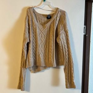 Wet seal rope sweater